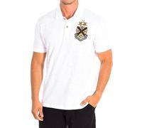 La Martina - Polo de Hombre de Manga Corta de algodón 100%, Corte Regular, Blanco Óptico, Man