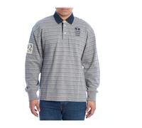 La Martina- Polo de Manga Larga Clásico- Tops- Hombre- Gris- L- Polo de Manga Larga Clásico