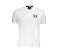 La Martina White Cotton Polo Shirt M
