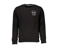 La Martina Suéter de algodón negro para hombre, Negro -, Large