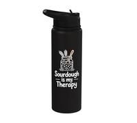 La masa madre es mi aficionado a la repostería de terapia Stainless Steel Insulated Water Bottle