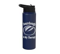 La masa madre es mi aficionado a la repostería de terapia Stainless Steel Insulated Water Bottle