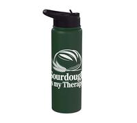 La masa madre es mi aficionado a la repostería de terapia Stainless Steel Insulated Water Bottle