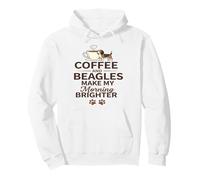 La Mascota, el Perro Beagle y el café Hacen Que la mañana Sea más Brillante Sudadera con Capucha