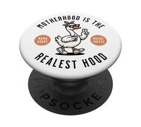 La Maternidad es lo más Divertido de Hood Mama Goose Needs Coffee PopSockets PopGrip Adhesivo