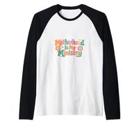 La Maternidad es mi Ministerio Fe Familia Día de la Madre Camiseta Manga Raglan