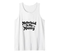 La Maternidad es mi Ministerio Fe Familia Día de la Madre Camiseta sin Mangas