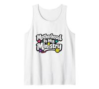 La Maternidad es mi Ministerio Fe Familia Día de la Madre Camiseta sin Mangas