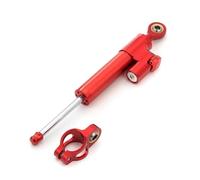 La Mayoría De Las Motocicletas Scooters Eléctricos Amortiguador De Dirección Ajustable Estabilizador Scooter Eléctrico Amortiguadores Aluminio Accesorios Motocicletas amortiguación de dirección(Red)