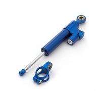 La Mayoría De Las Motocicletas Scooters Eléctricos Amortiguador De Dirección Ajustable Estabilizador De 10 Pulgadas Amortiguadores Aluminio Accesorios Motocicletas Amortiguador de Dirección(Blue)