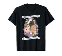 La mayoría de mis Amigos Son Animales (Vegano) (Animal Graphic) Camiseta