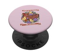 La mayoría de mis Amigos Son Animales (Vegetarian Chicken Graphic) PopSockets PopGrip Adhesivo
