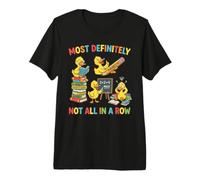 La mayoría definitivamente no Todo en una Escuela de Patos en Fila Camiseta Premium