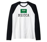 La Meca Arabia Saudita País Ciudad Saudita Nombre del viaje Mujeres Hombres Camiseta Manga Raglan