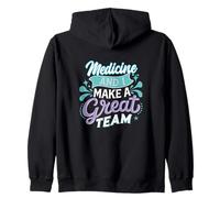 La Medicina y yo formamos un Gran Equipo Divertido Doctor Humor Sudadera con Capucha