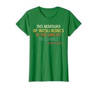 La Medida de la Inteligencia es la Capacidad de Cambiar Vintage Camiseta, Mujer, Verde Kelly, XS