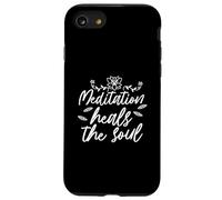 La meditación cura el alma Yoga Namaste Design Carcasa para iPhone SE (2020) / 7 / 8