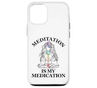 La meditación es mi medicación Kundalini Yoga Chakra Carcasa para iPhone 12/12 Pro