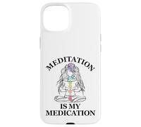 La meditación es mi medicación Kundalini Yoga Chakra Carcasa para iPhone 15 Plus