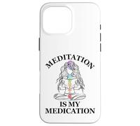 La meditación es mi medicación Kundalini Yoga Chakra Carcasa para iPhone 16 Pro MAX