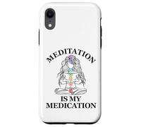 La meditación es mi medicación Kundalini Yoga Chakra Carcasa para iPhone XR