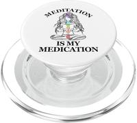La meditación es mi medicación Kundalini Yoga Chakra PopSockets PopGrip para MagSafe