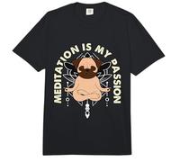 La meditación es mi pasión ama meditar Amante del Pug Meditación Comfort Colors Adult Heavyweight T-Shirt