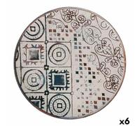 La Mediterránea Bajo Plato Grecia Porcelana (6 Unidades)