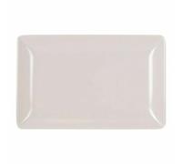 La Mediterránea Bandeja de Aperitivos Melamina Blanco Brillo 20 x 13 x 2 cm