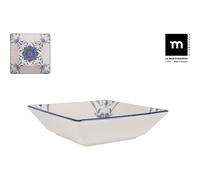 LA MEDITERRÁNEA - BOL 18X18CM COLECCIÓN ROSETTA ELITE BRILLO - Bol de Porcelana Resistente - Bol Versátil para Sopas y Cereales - Bol de Diseño Elegante - Bol Apto para Lavavajillas y Microondas - Bol