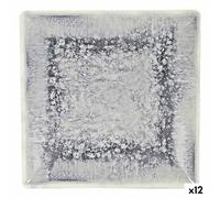 La Mediterránea Plato de Postre Adhara Porcelana 18 x 18 x 2 cm (12 Unidades) (18 x 18 x 2 cm)