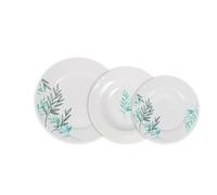 La Mediterránea Set de Vajilla Lora Redonda 18 Piezas (2 Unidades)