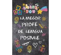 LA MEGOR PROFE DE LEMGUA POSIVLE: Cuaderno de notas, diario o agenda | Regalo original de fin de curso, Cumpleaños o Navidad | Maestras, Profesoras o ... escribe su nombre, dedicatorias, fotos...