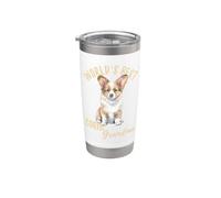 La mejor abuela corgi del mundo Pembroke Welsh Corgi Granddog Vaso térmico de acero inoxidable de doble pared