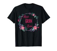 La mejor abuela de la historia con flores rosas, divertido regalo para tía, abuela y mamá Camiseta