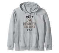 La Mejor Abuela de Renos de la Historia, Linda Familia de Renos Sudadera con Capucha