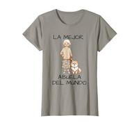 La Mejor Abuela del Mundo Diseño Tierno de Abuela y Perro Camiseta