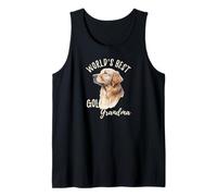 La Mejor Abuela Dorada del Mundo Funny Golden Retriever Granddog Camiseta sin Mangas