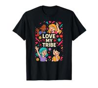 La Mejor Amiga de Galentines Crew Love My Tribe Cute para Mujer Camiseta