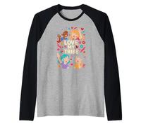 La Mejor Amiga de Galentines Crew Love My Tribe Cute para Mujer Camiseta Manga Raglan