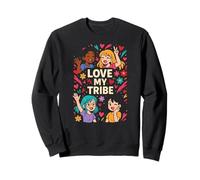 La Mejor Amiga de Galentines Crew Love My Tribe Cute para Mujer Sudadera