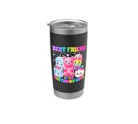 La mejor amiga de la cumpleañera Kawaii Dumpling Candy Birthday Vaso térmico de acero inoxidable de doble pared