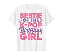 La Mejor Amiga de la Fiesta de cumpleaños Anime K Pop Girl Bestie Camiseta