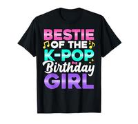 La Mejor Amiga de la Fiesta de cumpleaños Anime K Pop Girl Bestie Camiseta