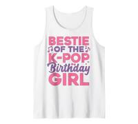 La Mejor Amiga de la Fiesta de cumpleaños Anime K Pop Girl Bestie Camiseta sin Mangas