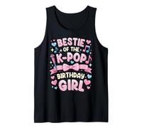La Mejor Amiga de la Fiesta de cumpleaños Anime K Pop Girl Bestie Camiseta sin Mangas
