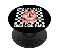 La Mejor Coqueta de Chow Chow Mama Dog Mama para el Día de la Madre del Mundo PopSockets PopGrip Adhesivo