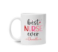 La Mejor Enfermera De La Historia Tazón Novedad Tazas De Regalo Graciosa Tazas Té Regalos Divertidos Para Familiares Trabajo Colegas 330Ml