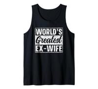 La Mejor Ex-Esposa del Mundo Divorcio Mujer Ex Esposa Camiseta sin Mangas