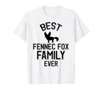 La Mejor Familia Fennec Fox de Todos los Tiempos Camiseta gráfica económica, Hombre, Blanco, S
